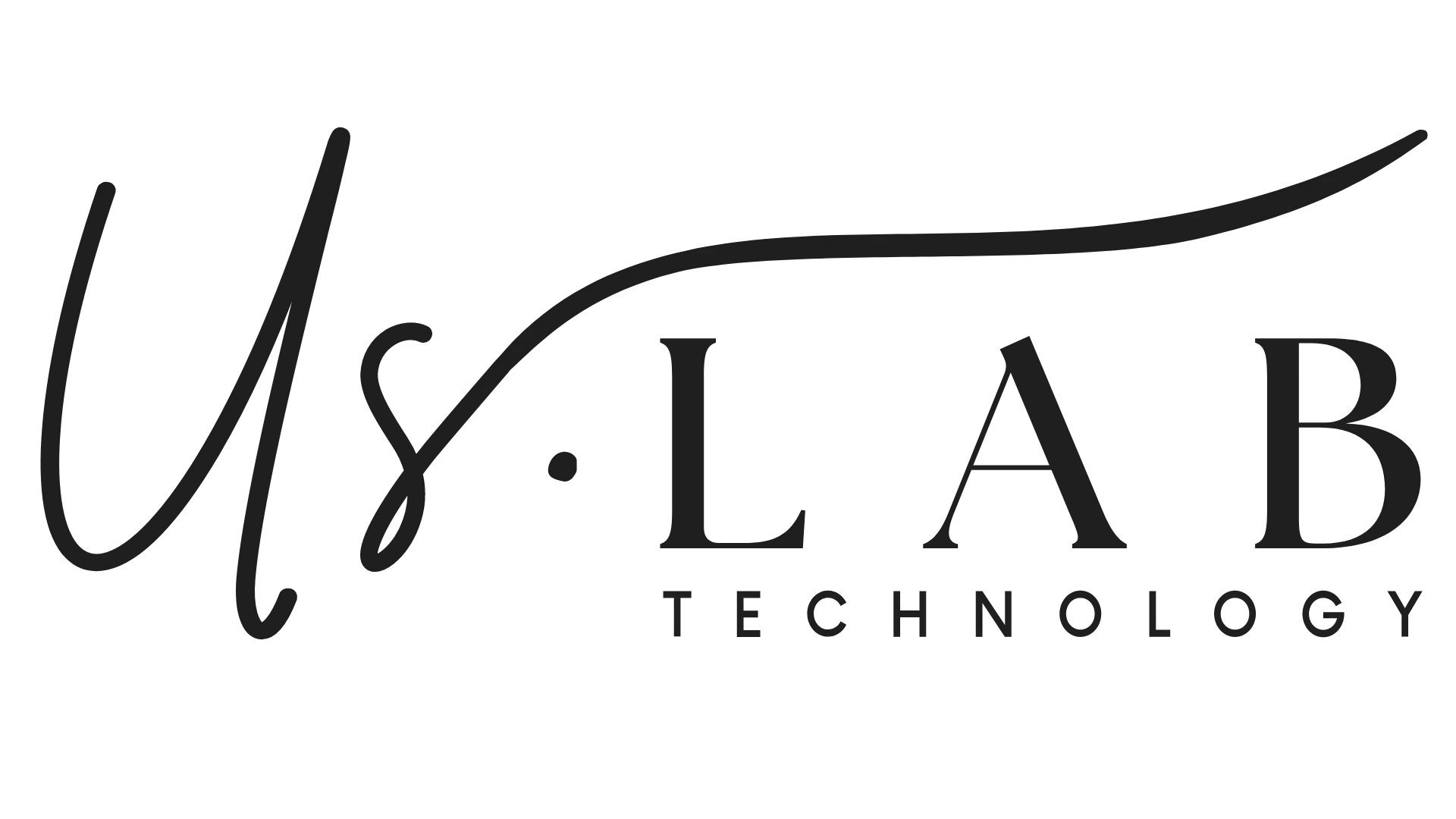 US Lab Technology extended logo with a transparent background